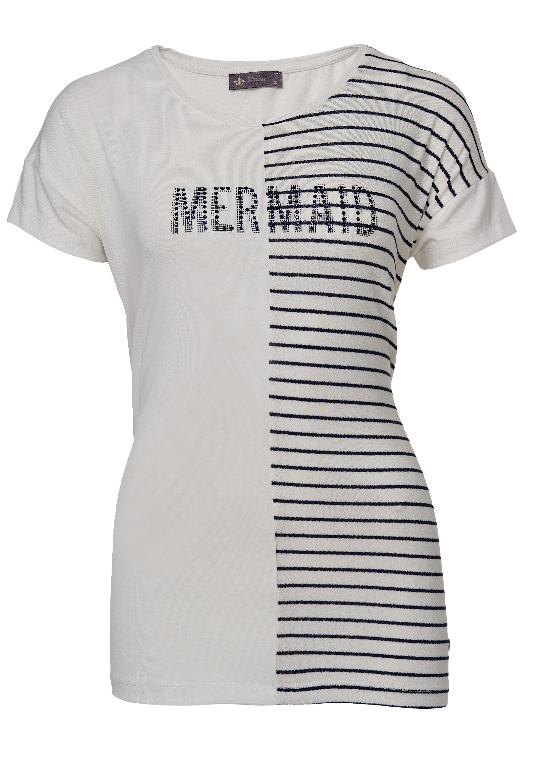 Decay T-Shirt, mit modischem shoppen Streifendesign