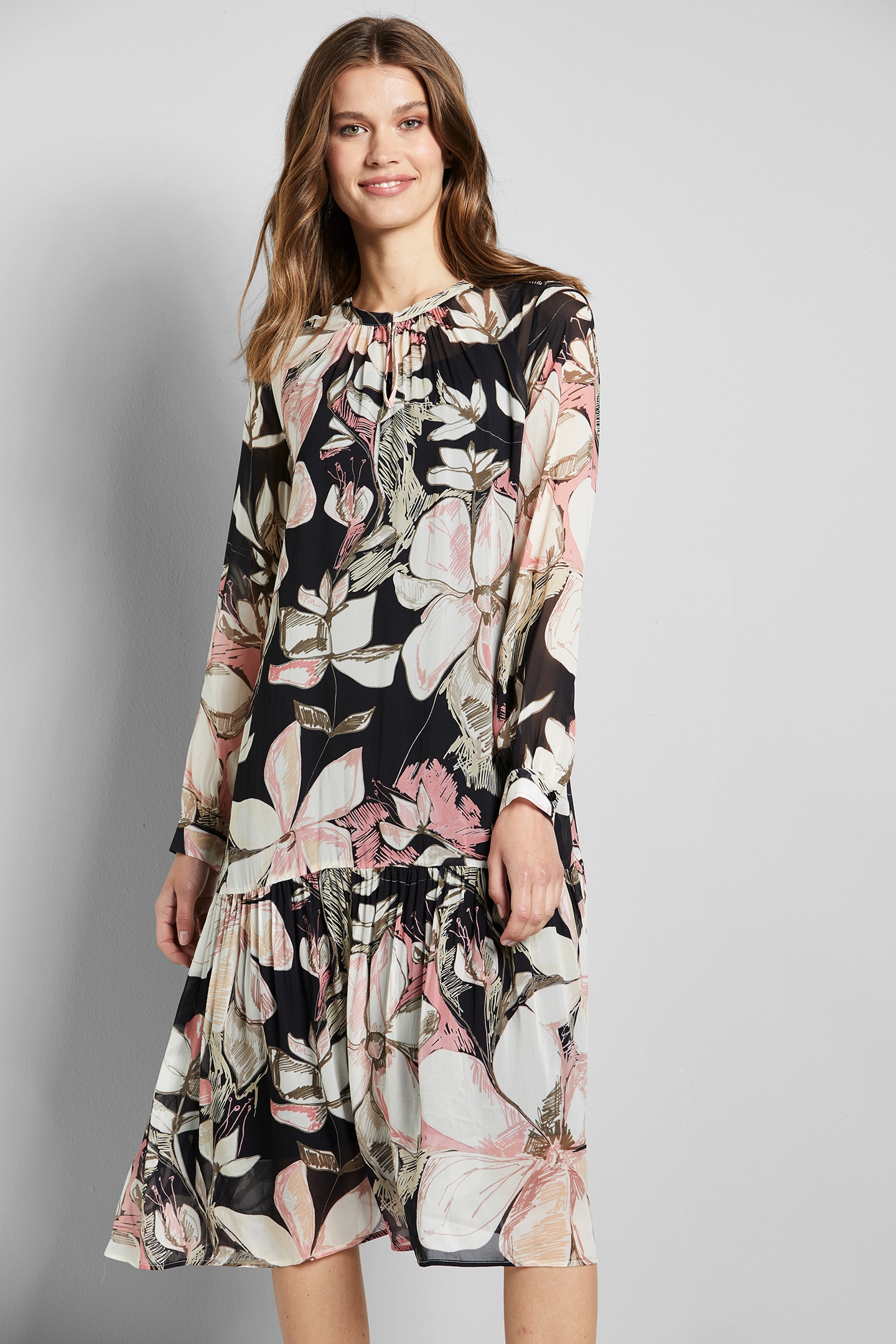 bugatti Blusenkleid, mit floralem online Print