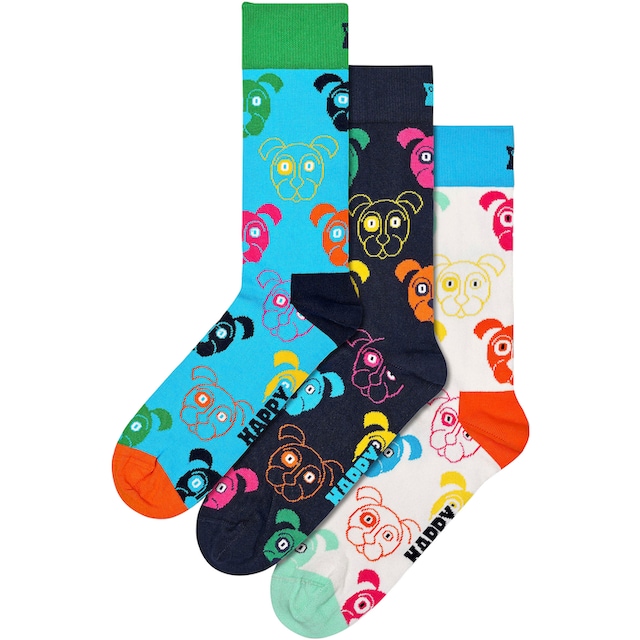Happy Socks Socken »3-Pack Mixed Dog Socks Gift Set«, (Packung),  Hunde-Motiv kaufen | I\'m walking