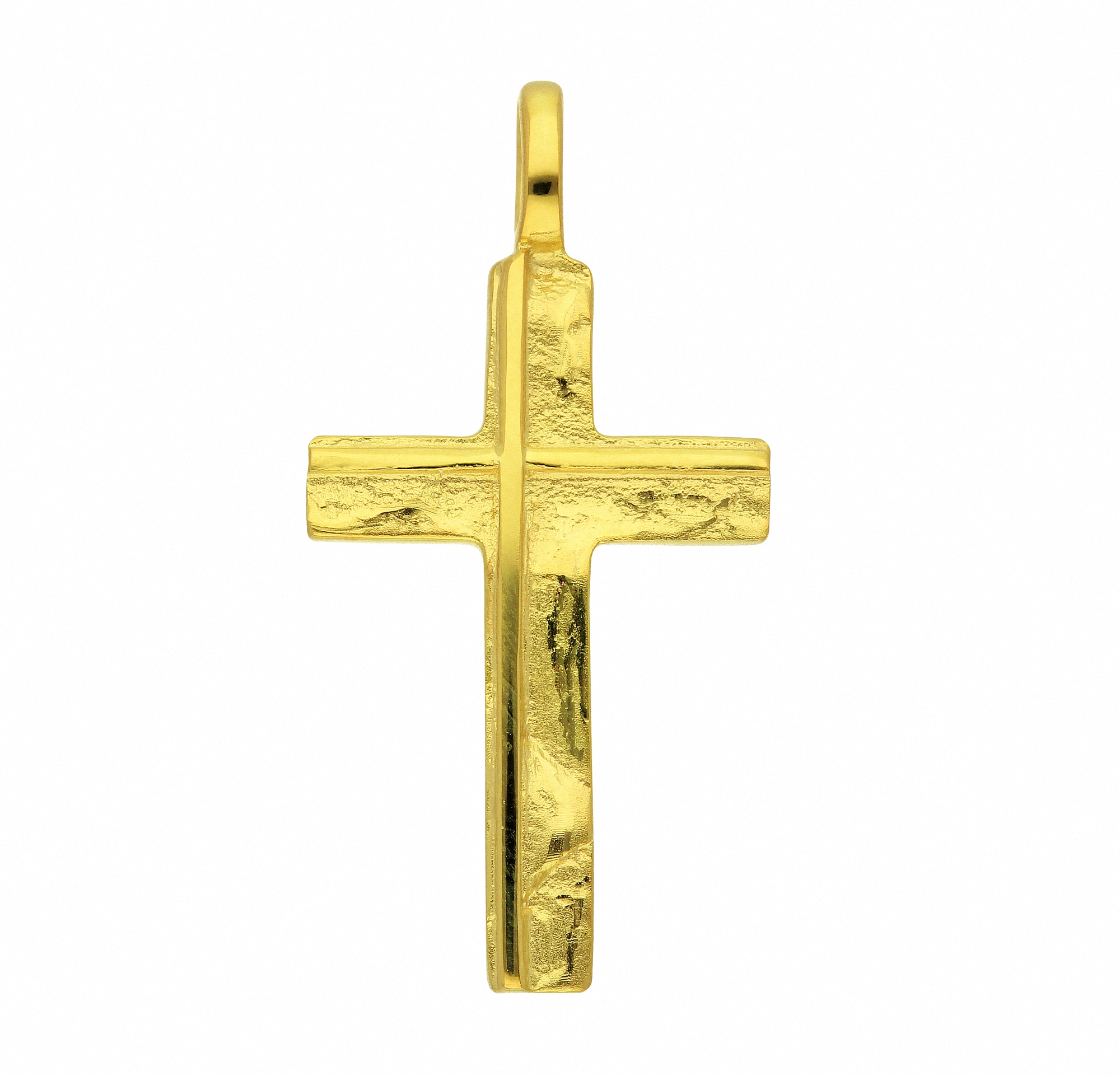 Adelia´s Kette mit Anhänger 585 Gold Kreuz Anhänger Schmuckset - Set mit  Halskette | Ketten mit Anhänger