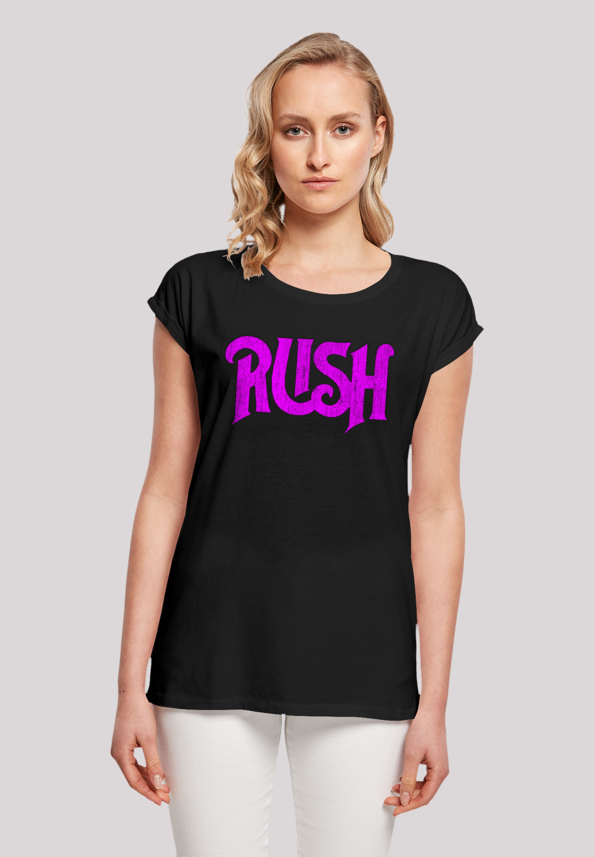 T-Shirt Distressed walking I\'m Rock F4NT4STIC »Rush Qualität Band | Premium Logo«,