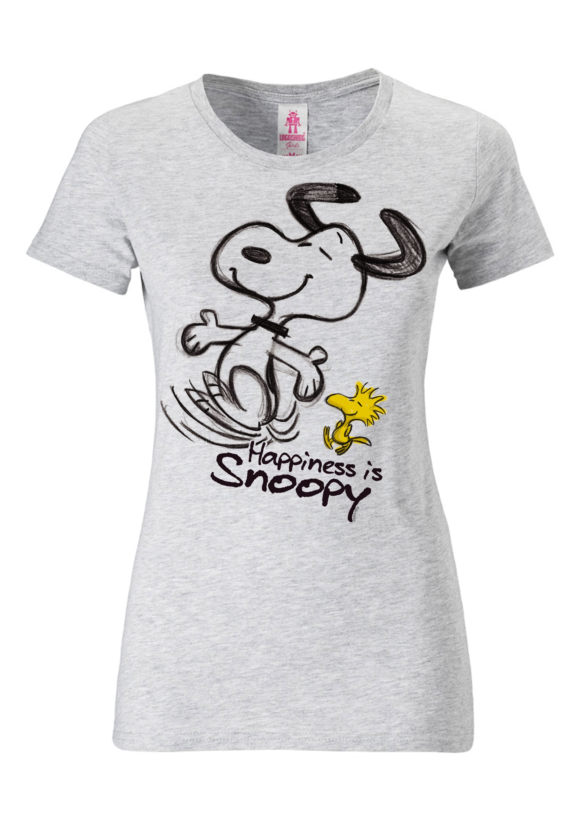 Happiness«, »Snoopy bestellen Print Woodstock & T-Shirt LOGOSHIRT
