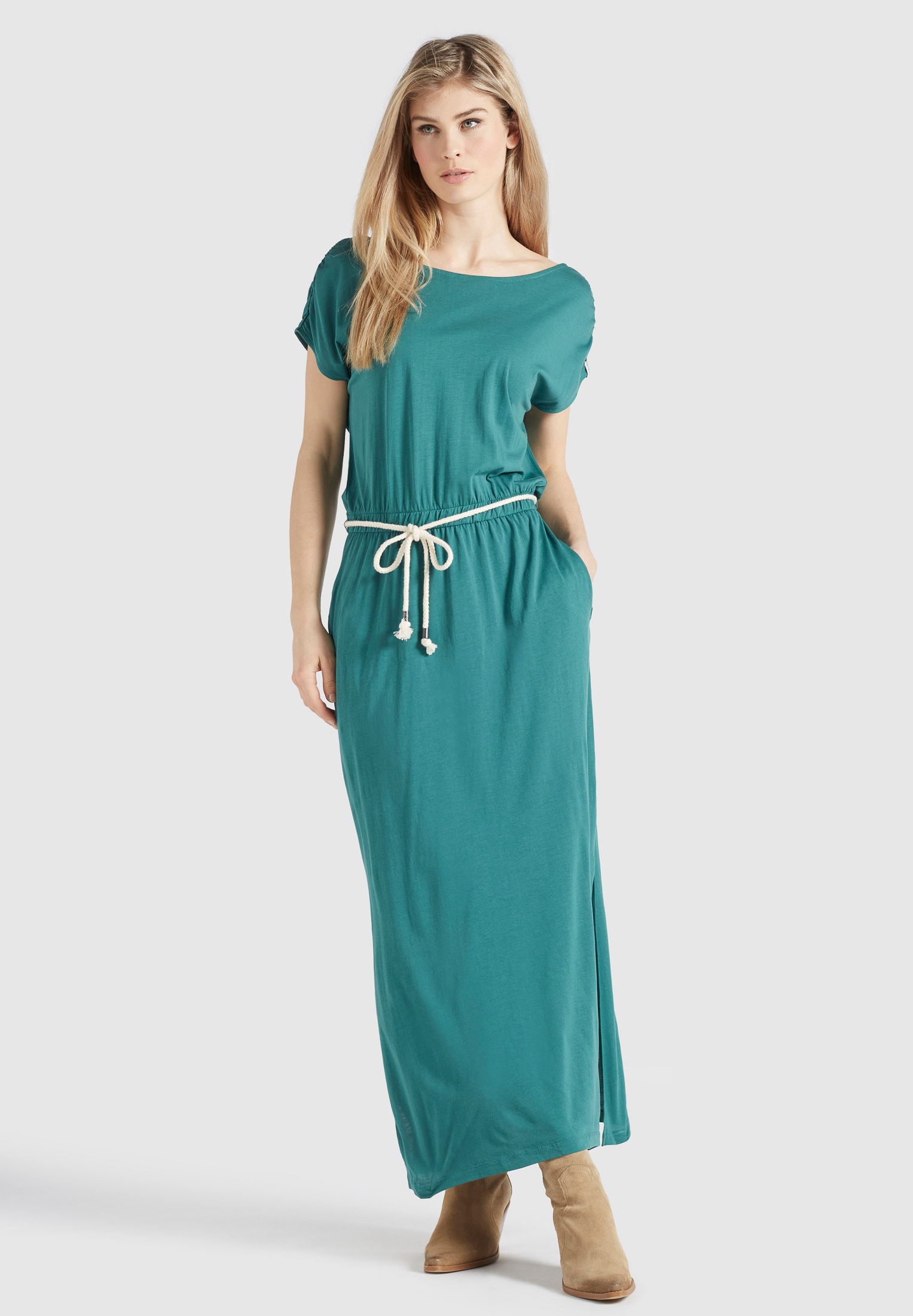 filosoof tanker beeld khujo Jerseykleid »khujo Kleid DOREEN«, aus leichtem Jersey mit abnehmbarer  Kordel shoppen | I'm walking