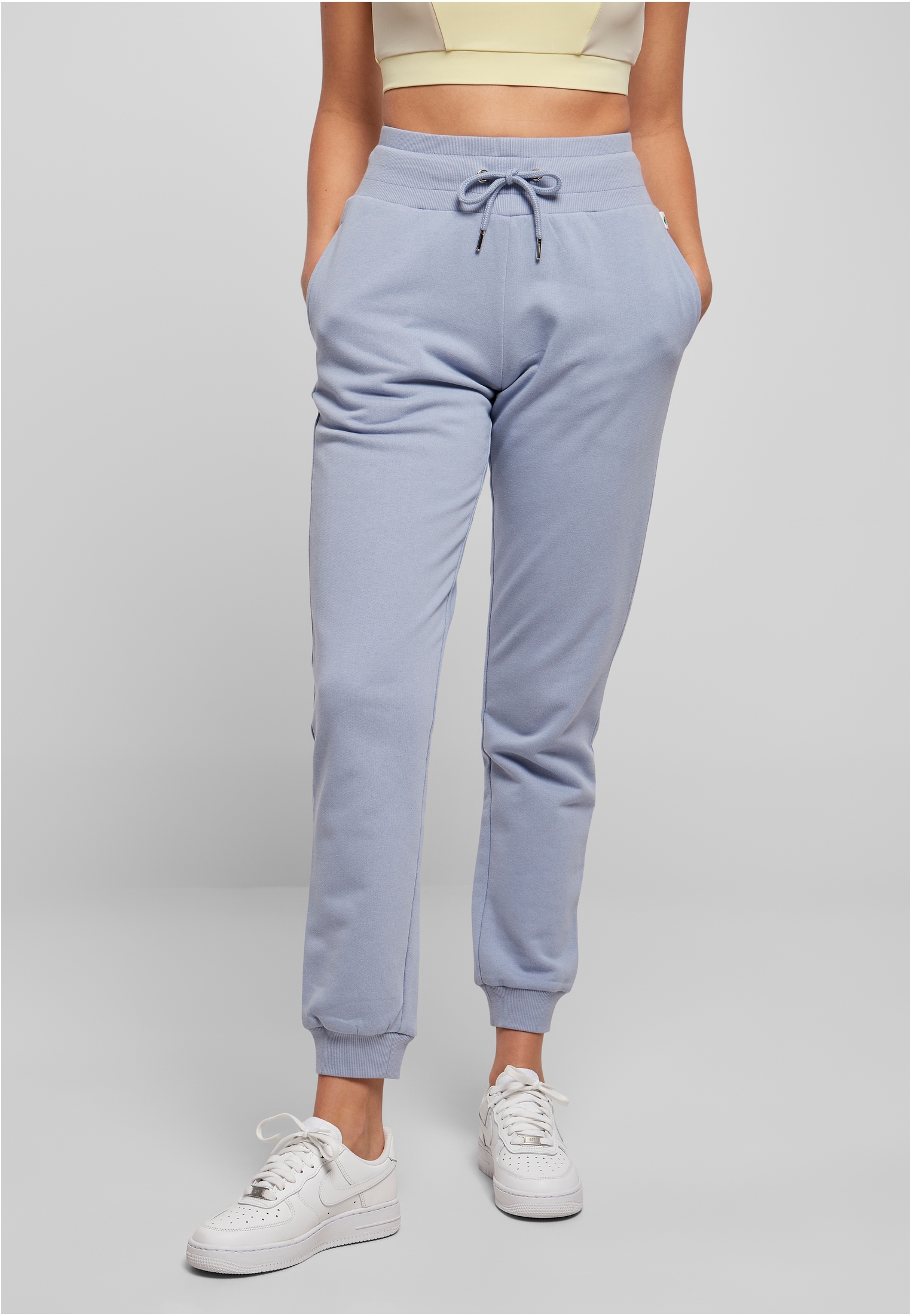 URBAN CLASSICS Stoffhose Waist Pants«, online tlg.) Organic (1 Ladies »Damen High Sweat kaufen | I\'m walking