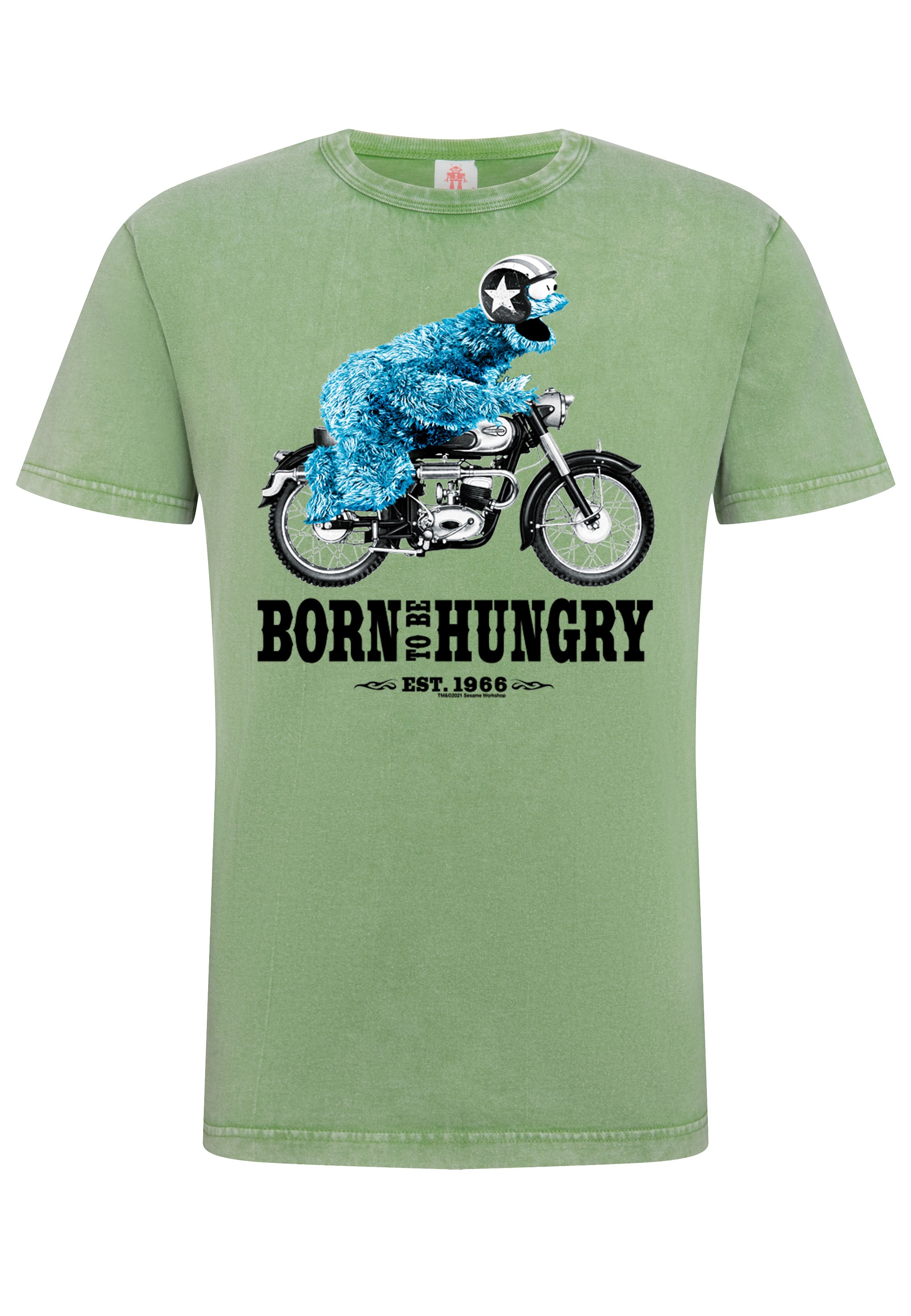 LOGOSHIRT T-Shirt »Sesamstrasse - bestellen Print mit lizenziertem Krümelmonster Motorrad«