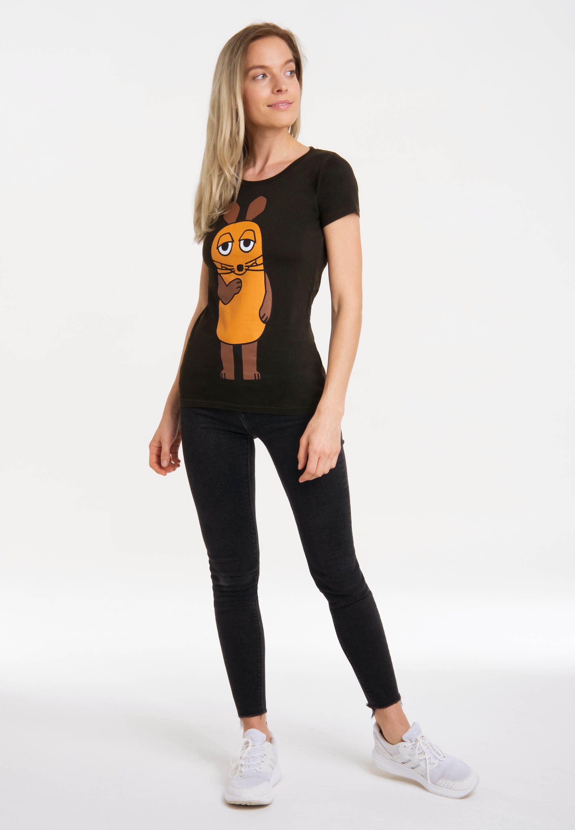 LOGOSHIRT T-Shirt »Die Sendung Print Die Maus walking I\'m lizenziertem - shoppen Maus«, | mit der mit