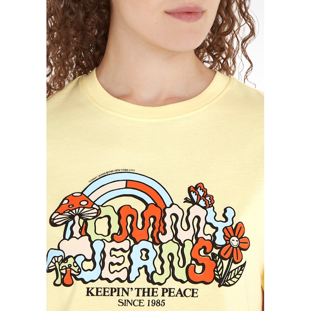 Tommy Jeans T-Shirt »TJW CLS HOMEGROWN 1 TEE«, mit Vintage Logodruck im  70er-Jahre Stil shoppen | I'm walking