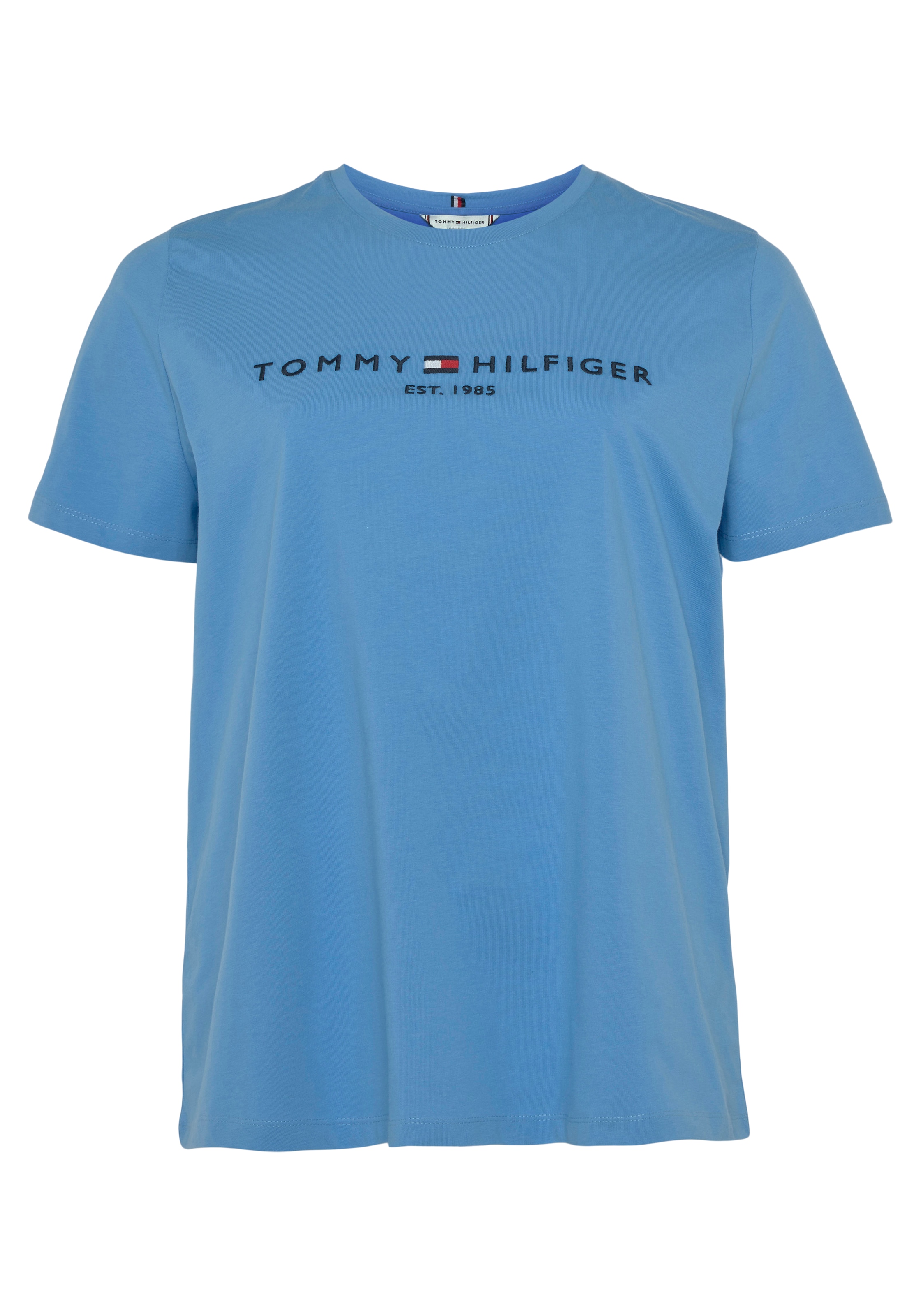 Tommy Hilfiger Curve T-Shirt »CRV online Hilfiger Logo-Stickerei Tommy tlg.), TEE walking C-NK I\'m Front (1 | PLUS SIZE auf SS«, HILFIGER CURVE,mit der REGULAR