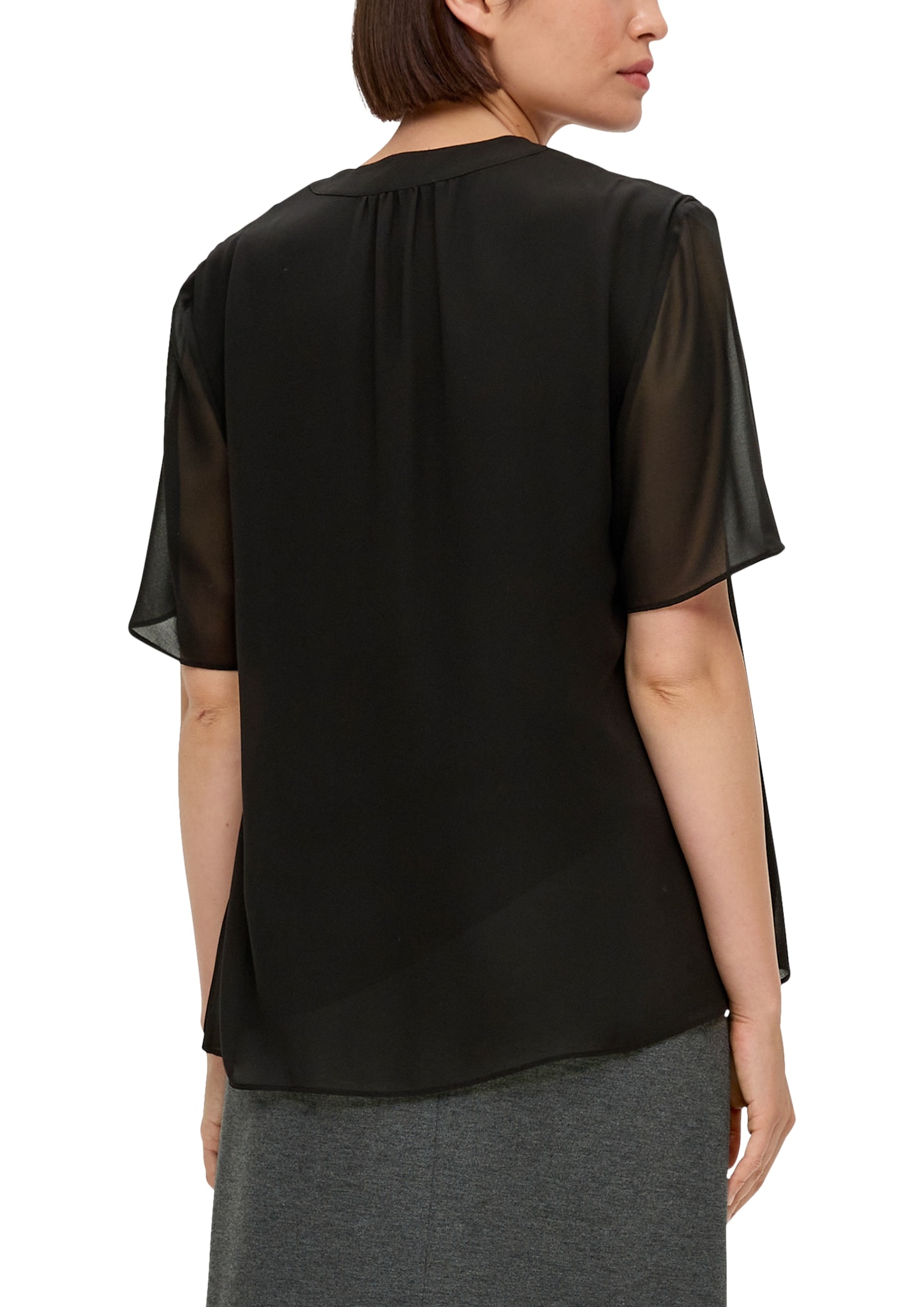 s.Oliver BLACK LABEL Shirtbluse, mit eingelegter Falte vorne online