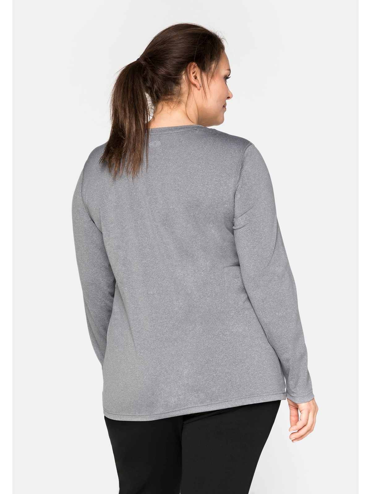 Rückendruck reflektierendem »Große Sheego mit Größen«, bestellen Langarmshirt