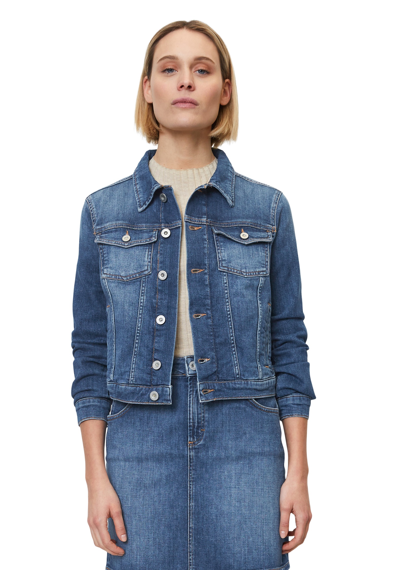 Marc O'Polo Jeansjacke »mit nachhaltiger Waschung«, ohne Kapuze kaufen