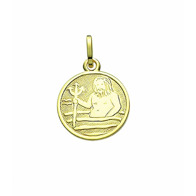 Adelia´s Kette mit Anhänger »333 Gold Sternzeichen Anhänger Wassermann Ø  11,8 mm«, Schmuckset - Set mit Halskette online kaufen | I\'m walking