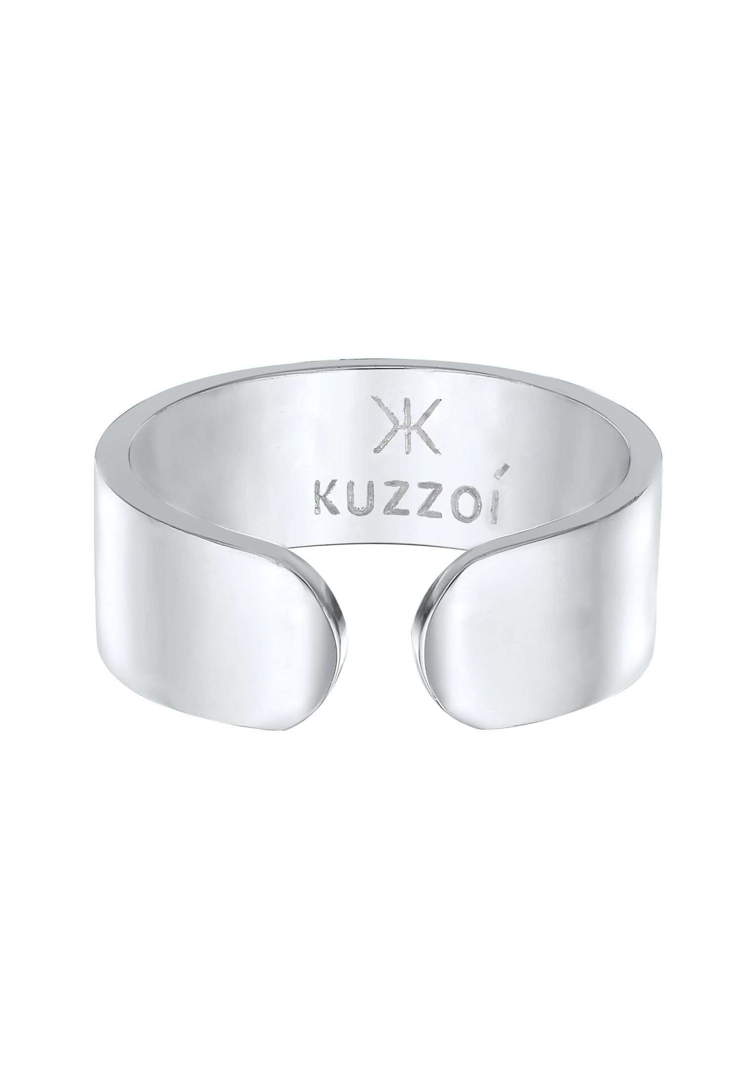 Kuzzoi Silberring »Bandring Klares Design Offen 925 Silber« im Onlineshop |  I\'m walking
