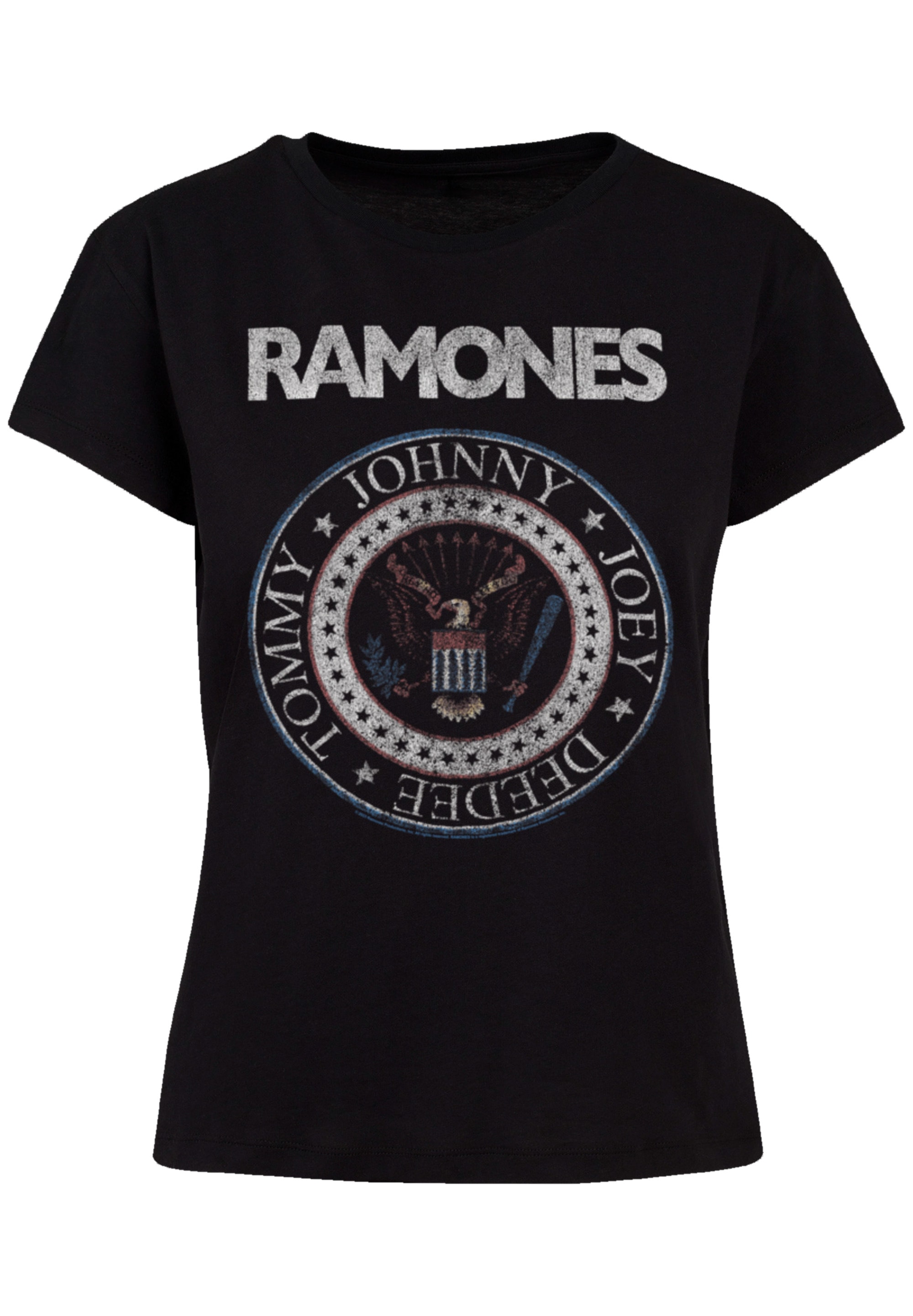 Premium And kaufen Rock-Musik »Ramones Musik Qualität, Seal«, F4NT4STIC Red I\'m T-Shirt White Band, online | Band Rock walking