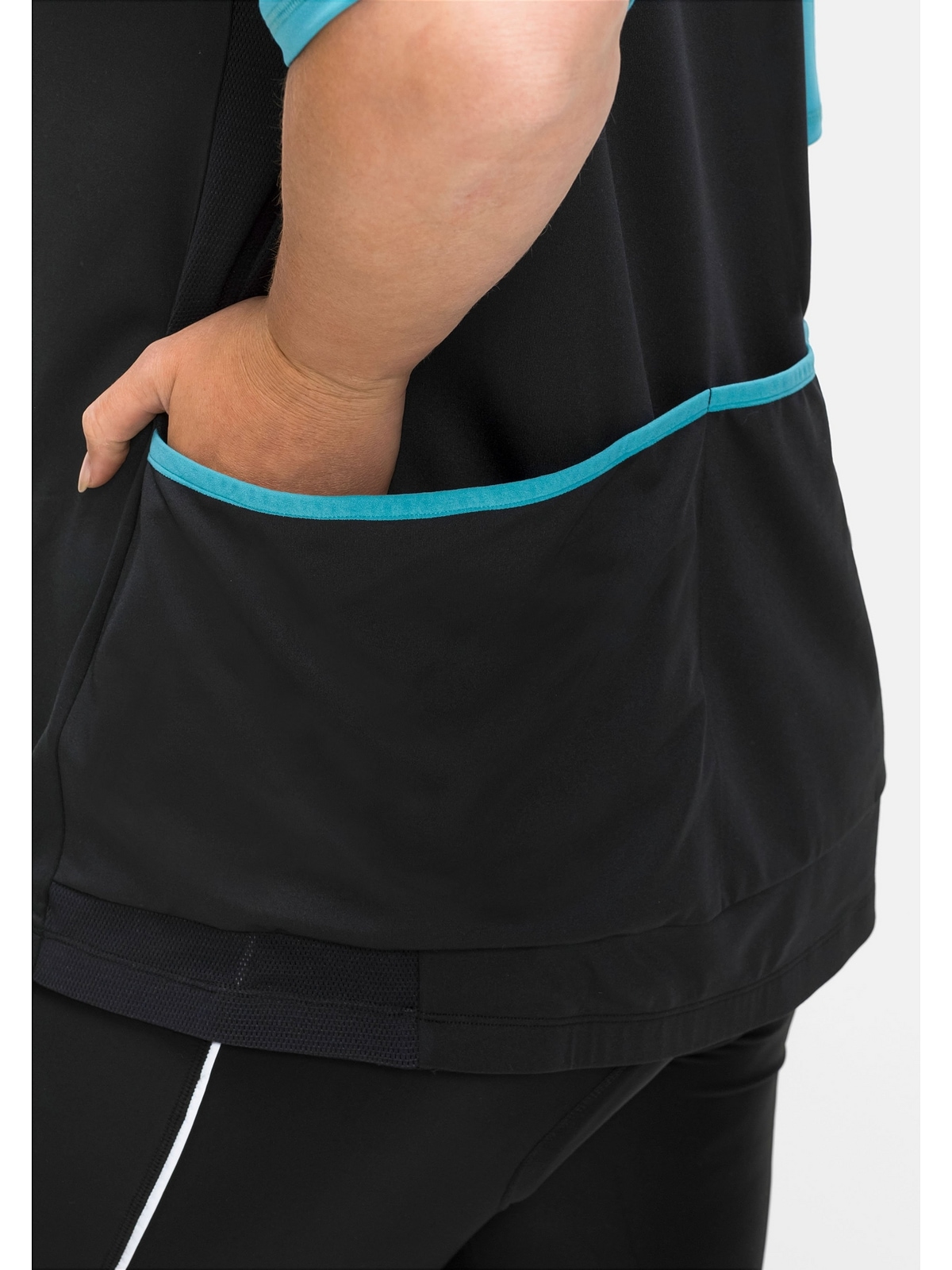 Sheego T-Shirt »Große | mit bestellen Funktionsware, aus walking Meheinsatz I\'m Größen«