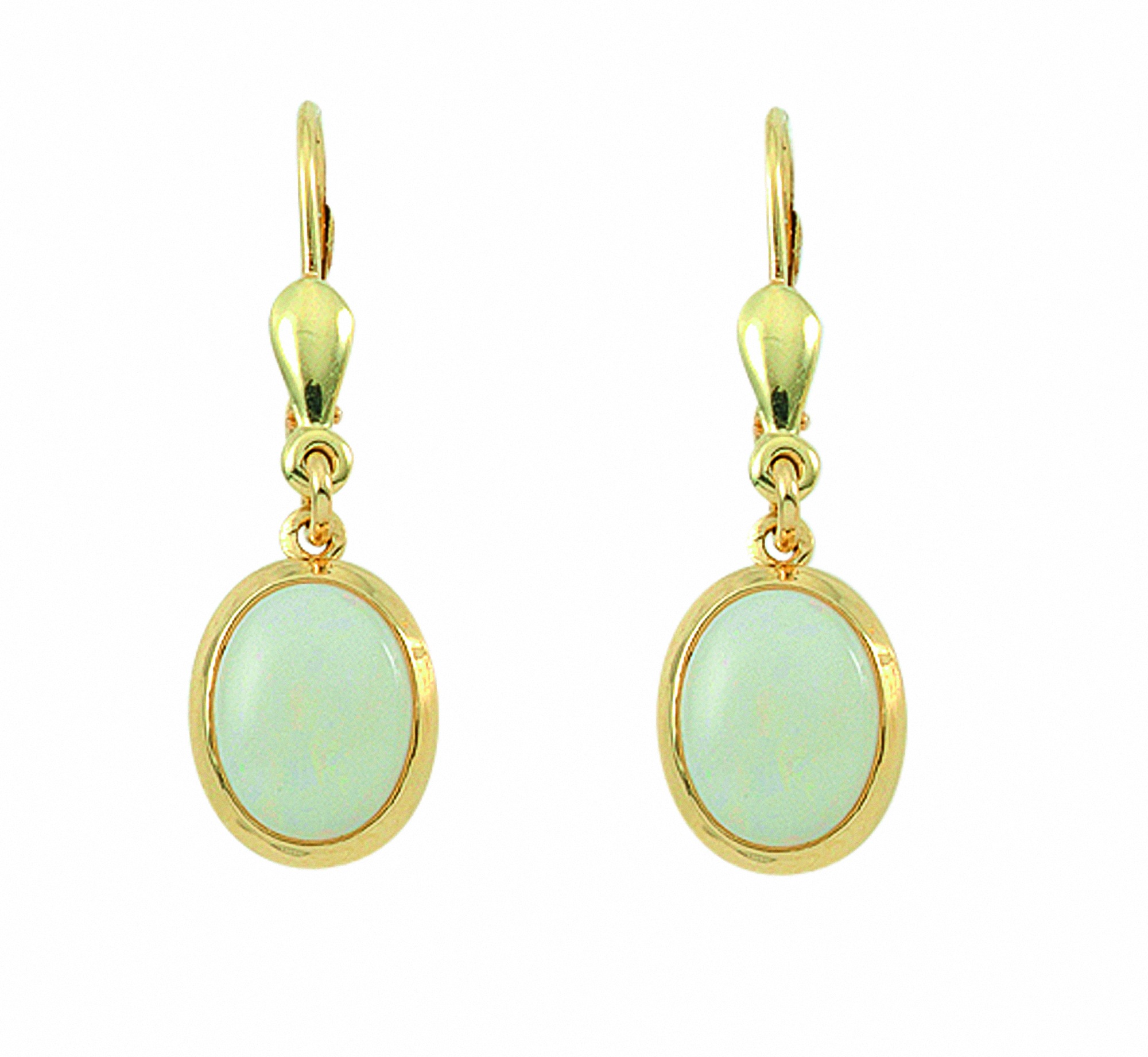 Adelia´s Paar Ohrhänger Paar Goldschmuck 585 für 585 Gold Opal Gold Damen mit / Goldschmuck 1 Damen Ohrhänger Ohrringe