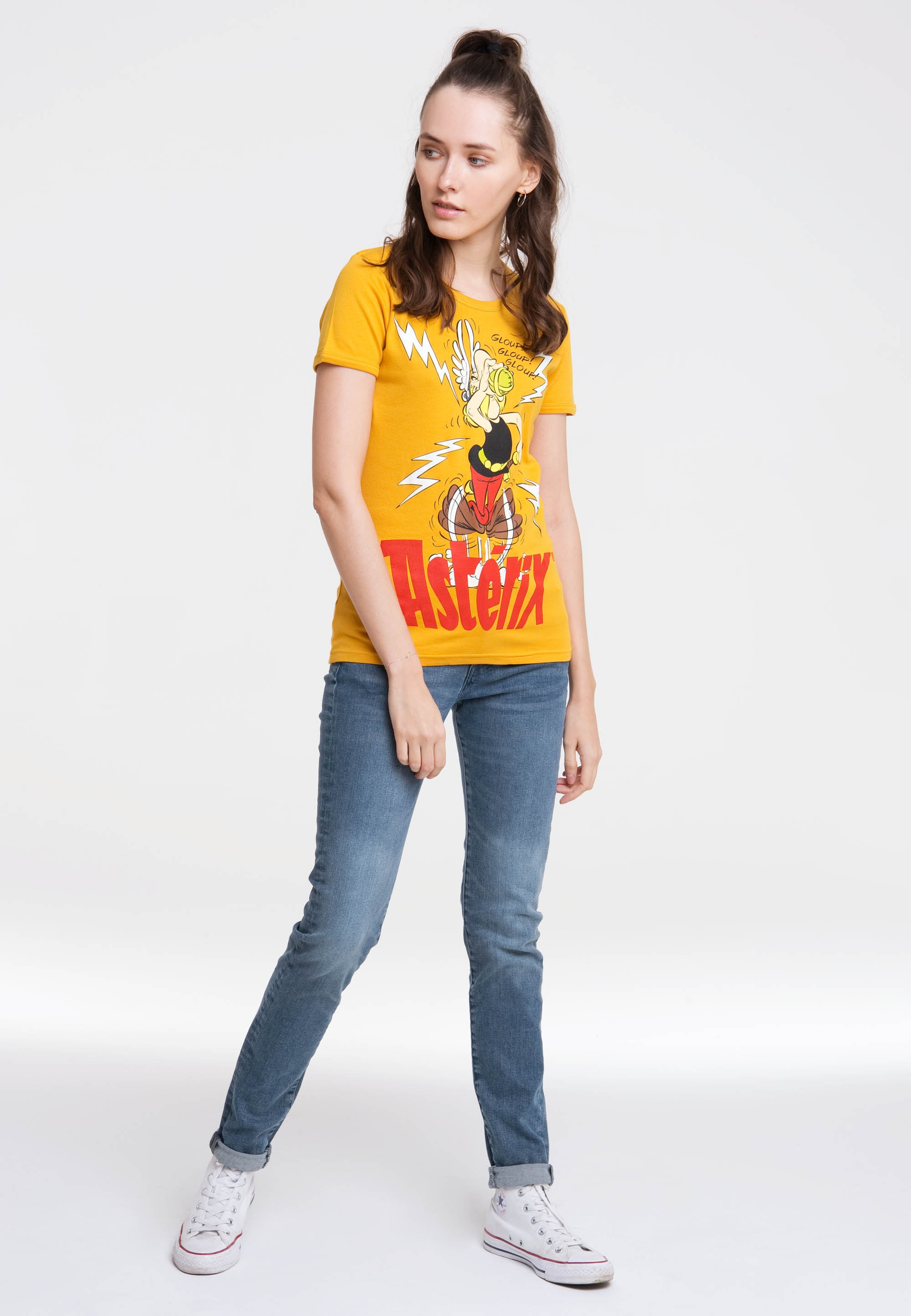 LOGOSHIRT T-Shirt »Asterix der I\'m bestellen mit | lizenziertem walking Gallier«, Originaldesign