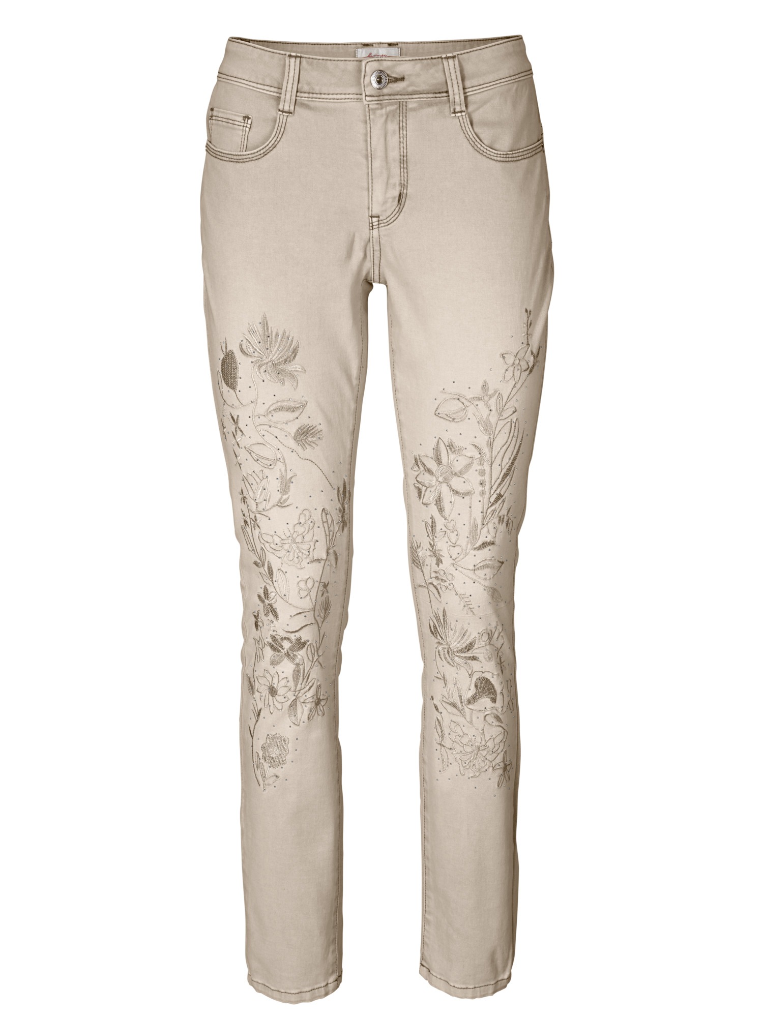 ASHLEY BROOKE by Heine Röhrenjeans, mit Stickerei