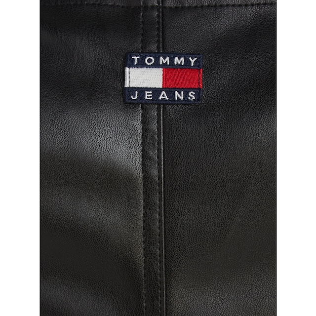 Tommy Jeans Lederkleid »TJW BUCKLE PLEATHER MINI DRESS«, mit Tommy Jeans  Markenlabel online | I'm walking