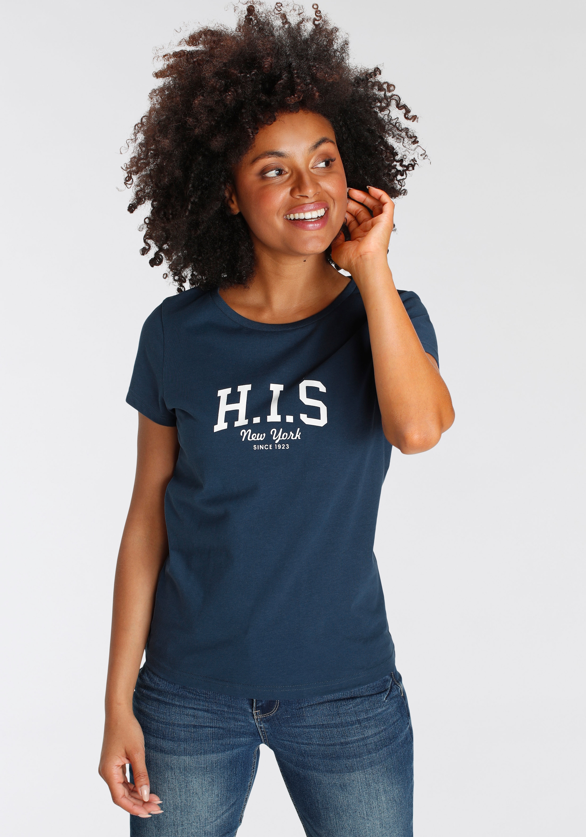 Logo-Print I\'m vorne T-Shirt, H.I.S kaufen | mit walking