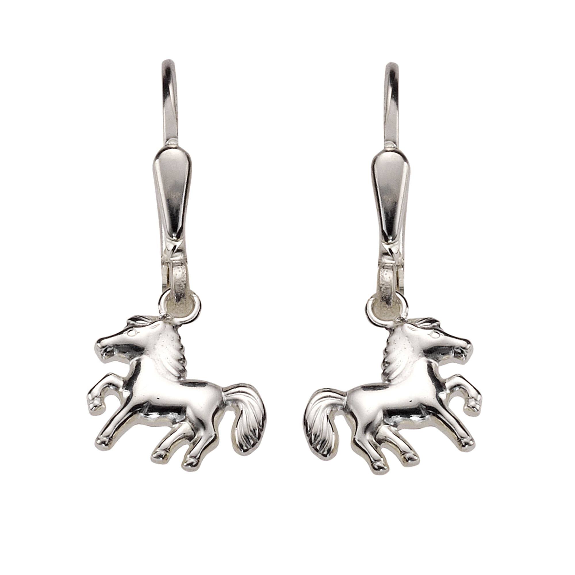 Zeeme Paar Ohrhänger »925 Motiv kaufen | Pferde« Sterling I\'m walking Silber