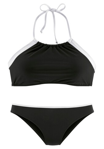 LASCANA Bustier-Bikini, mit kontrastfarbener Einfassung kaufen