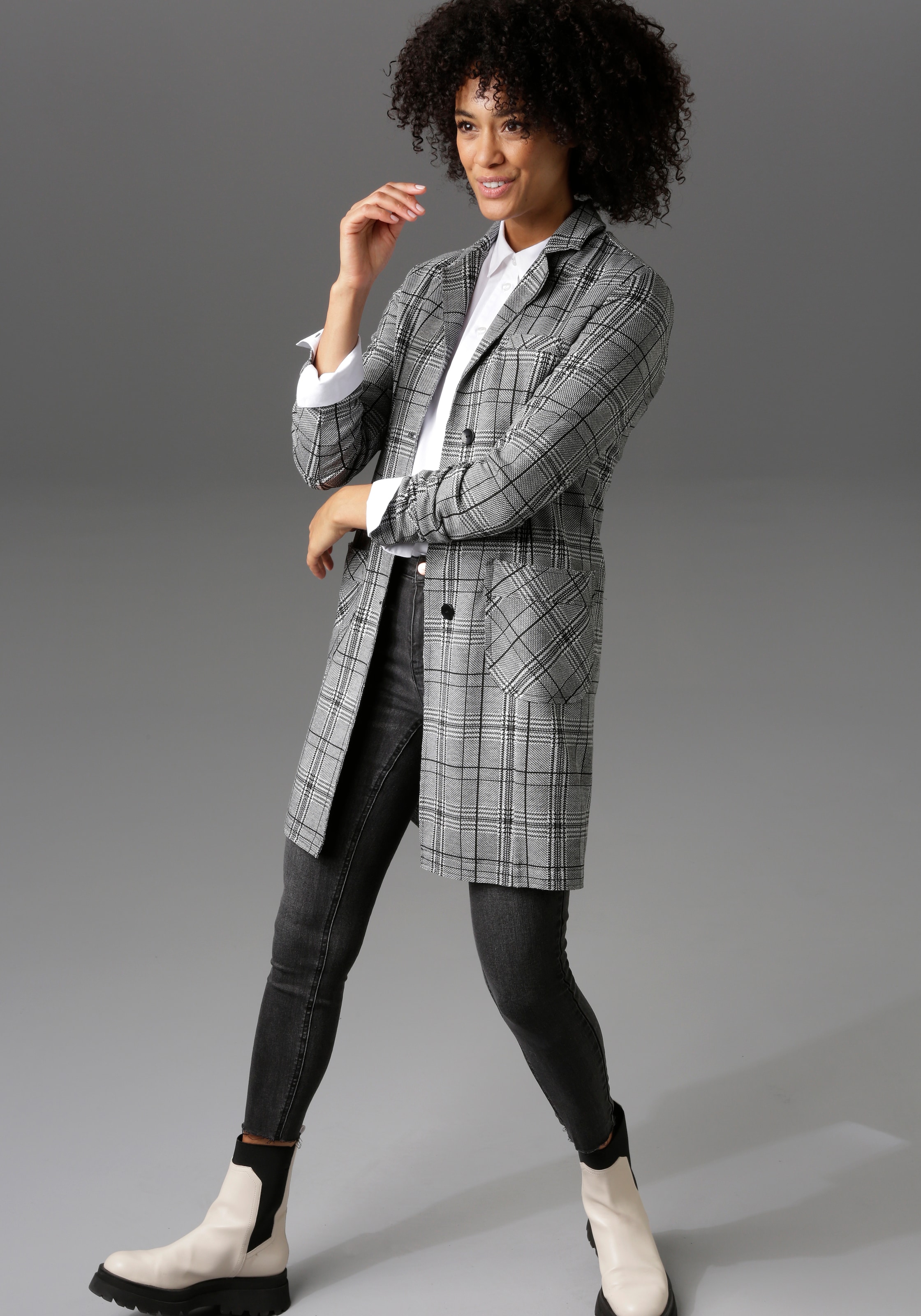 Aniston CASUAL Kurzmantel, mit Reverskragen bestellen | I\'m walking