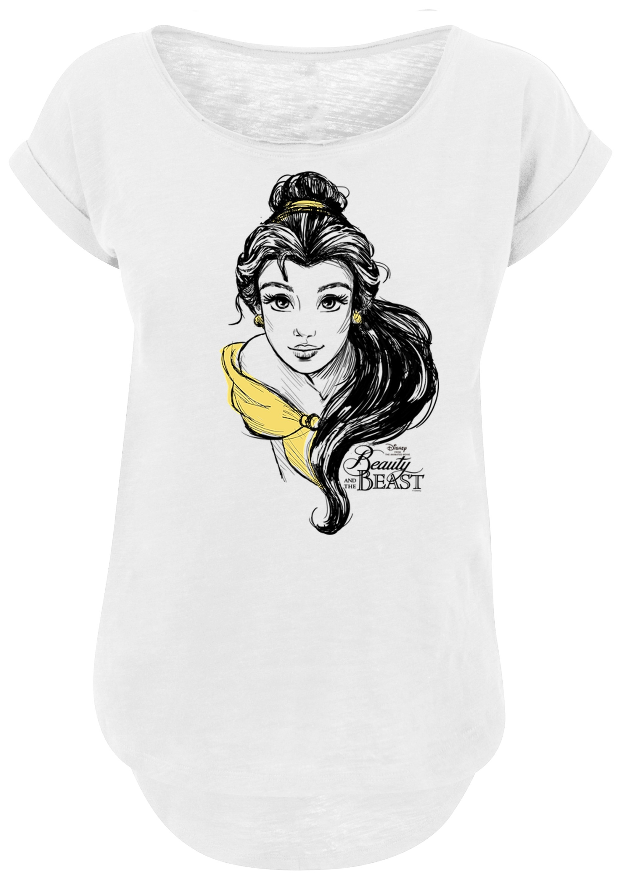»Belle Bedruckt Damen,Premium Sketch«, T-Shirt bestellen F4NT4STIC Merch,Lang,Longshirt,