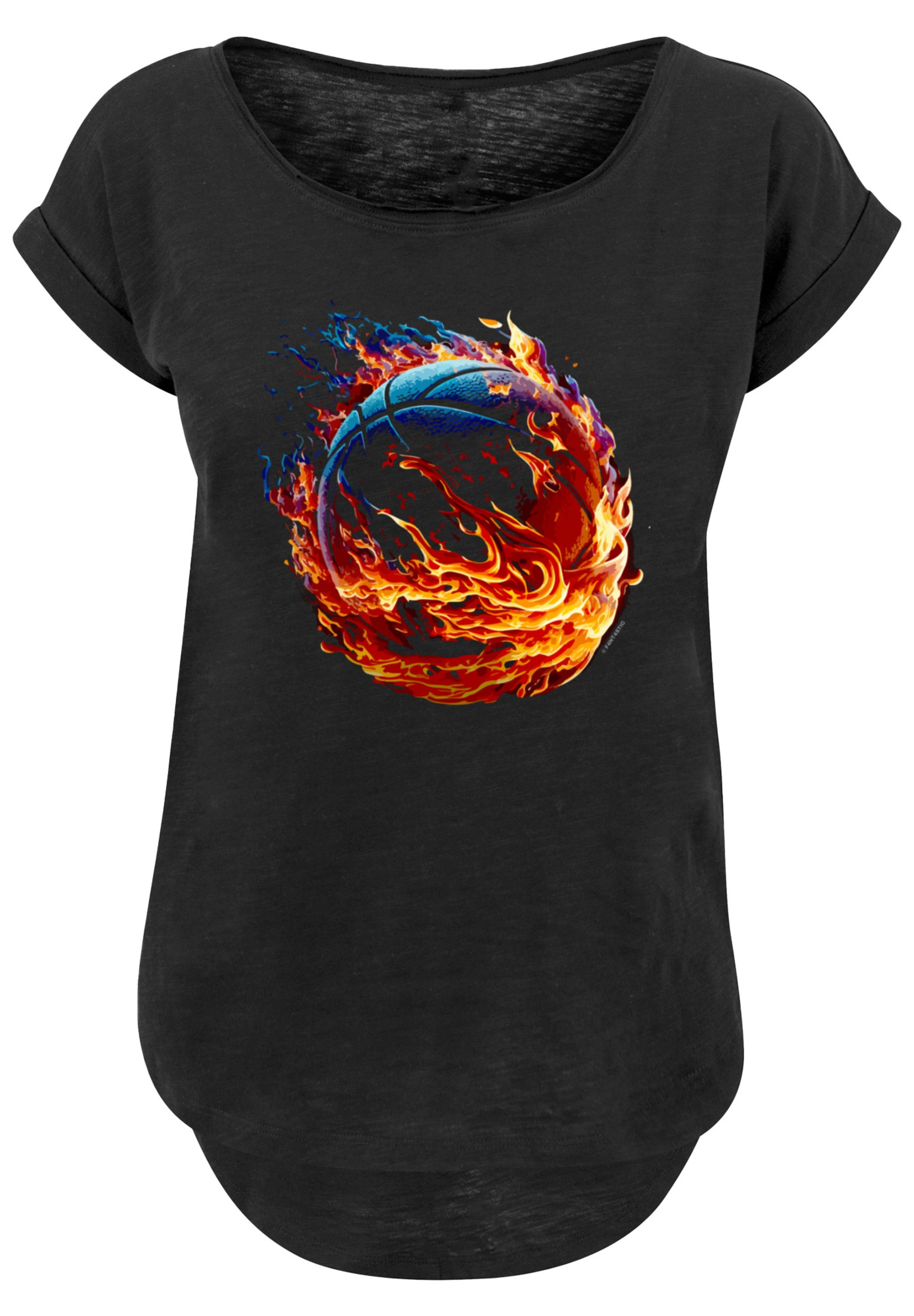 F4NT4STIC T-Shirt »Basketball On Fire Sport LONG«, Print bestellen | T-Shirts