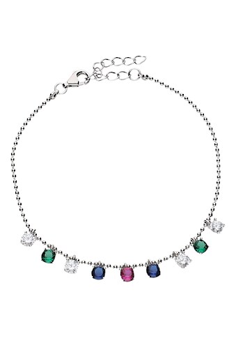 Smart Jewel Armband »mit bunten Zirkonia Steinen, Silber 925« kaufen