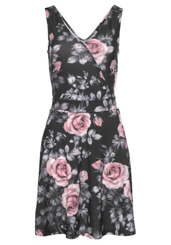 Melrose Jerseykleid, mit süßem Rosen-Print - NEUE KOLLEKTION kaufen
