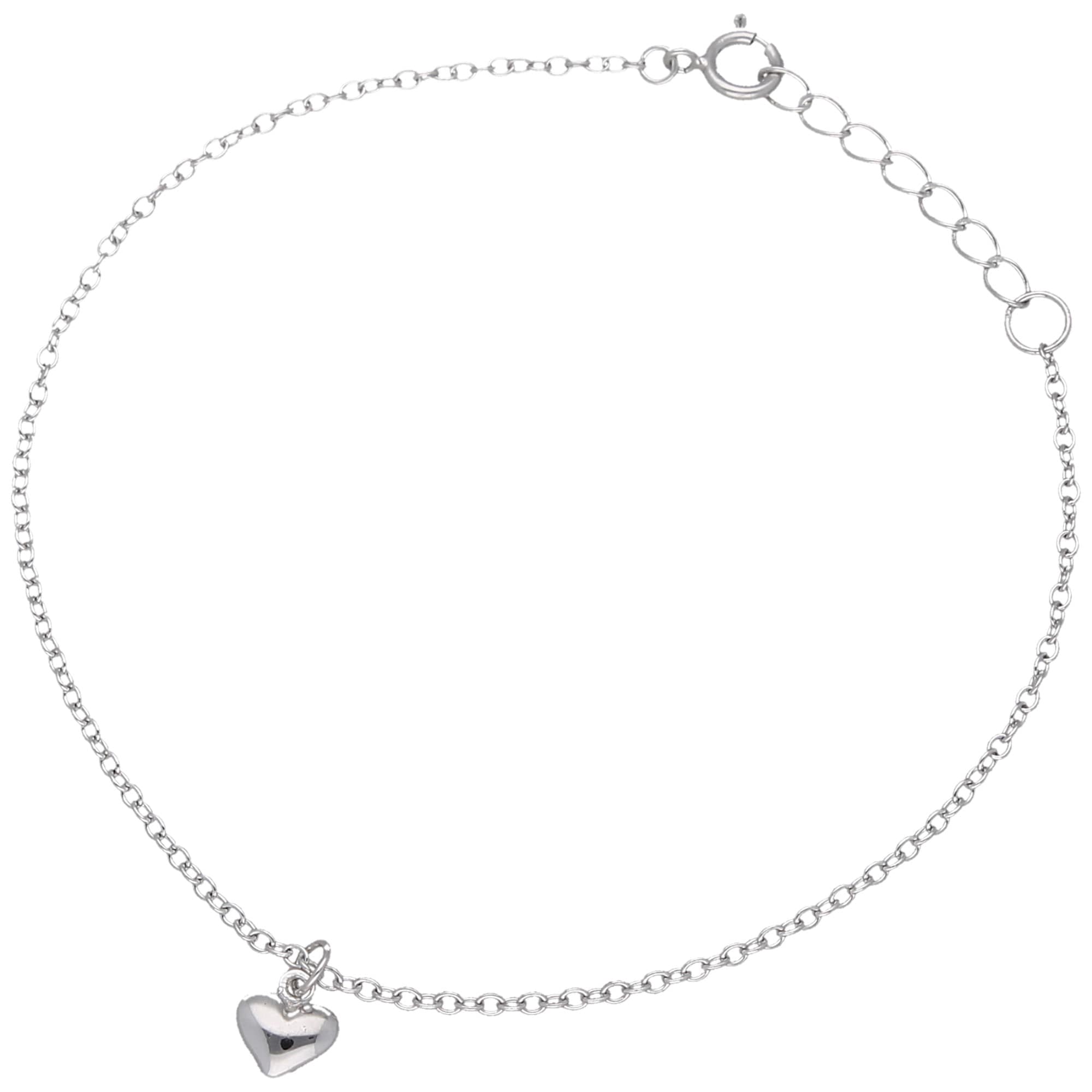 Smart Jewel Armband »mit Herz Anhänger, Silber 925« bestellen | I\'m walking | Silberarmbänder