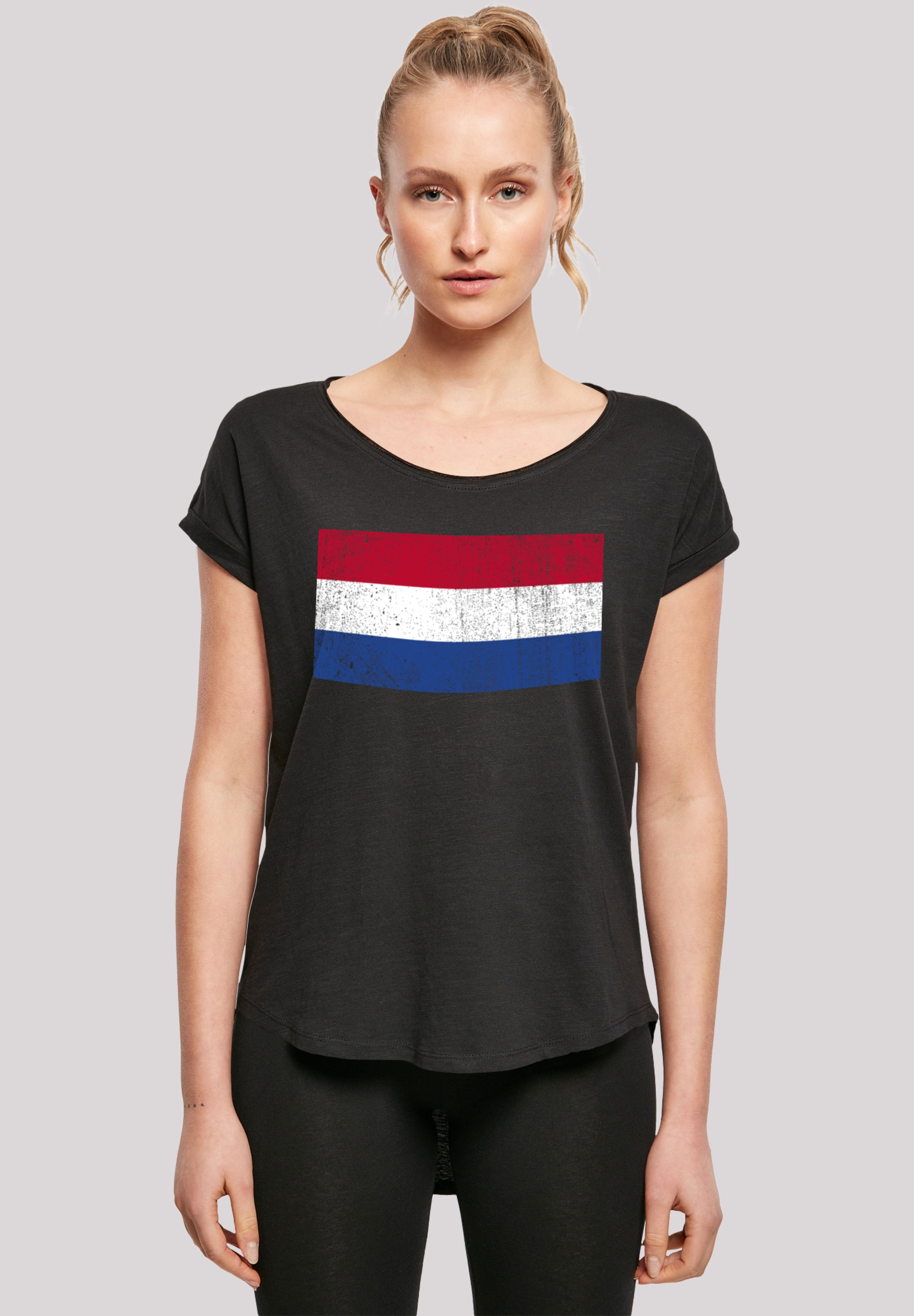 Holland F4NT4STIC NIederlande T-Shirt Print »Netherlands shoppen distressed«, Flagge