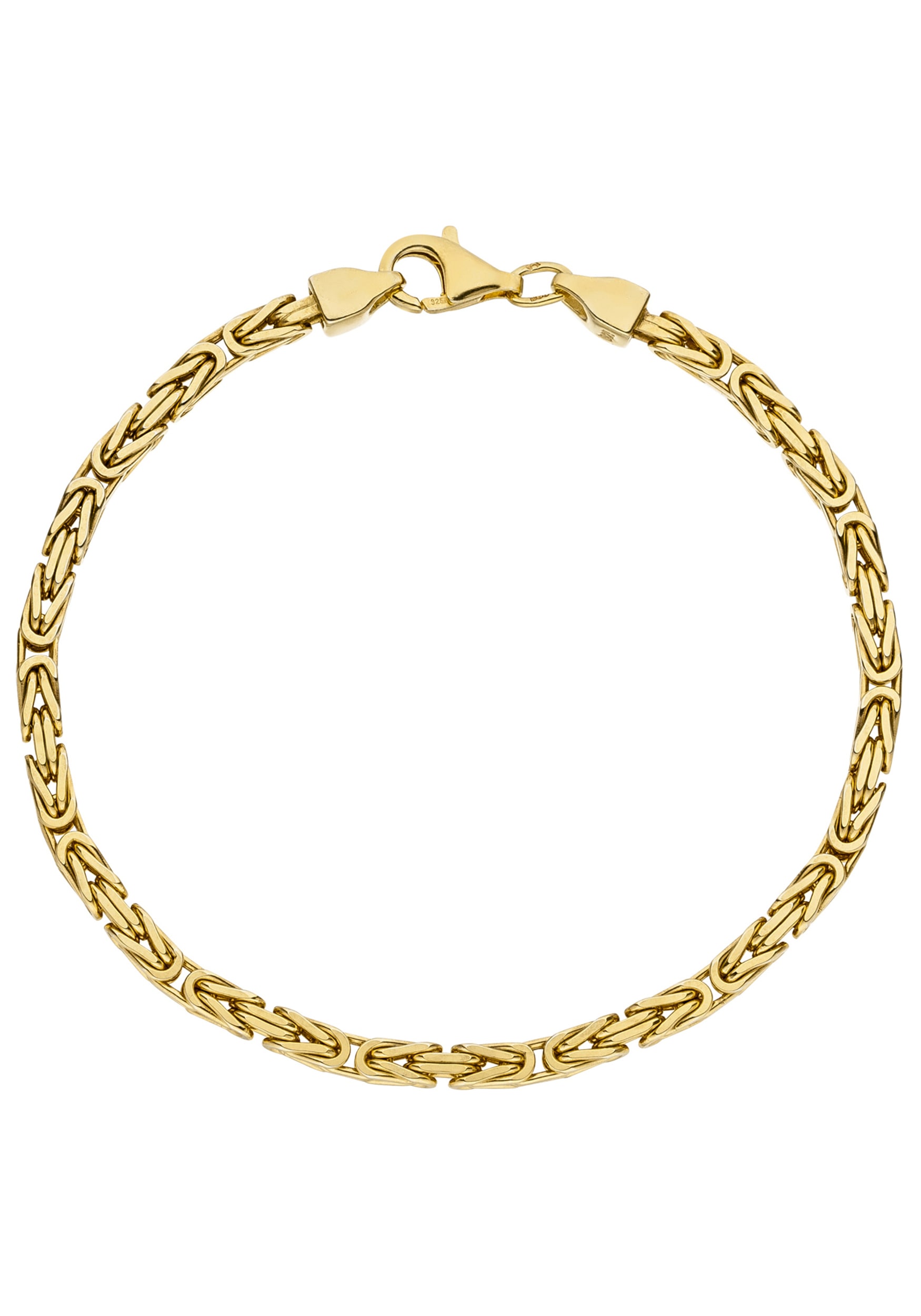 JOBO Armband, Königsarmband 925 Silber vergoldet 19 cm im Onlineshop | I\'m  walking