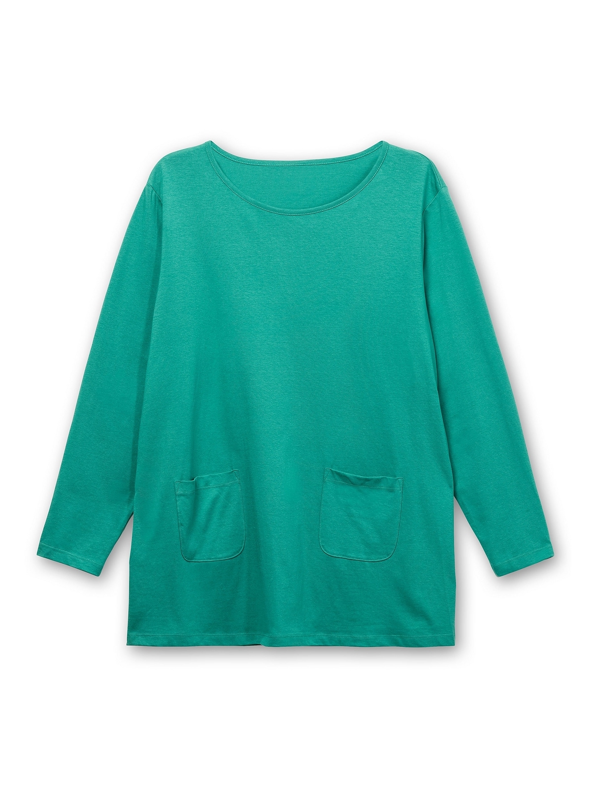 I\'m online Sheego | aufgesetzten kaufen walking Größen«, mit »Große Taschen Longshirt