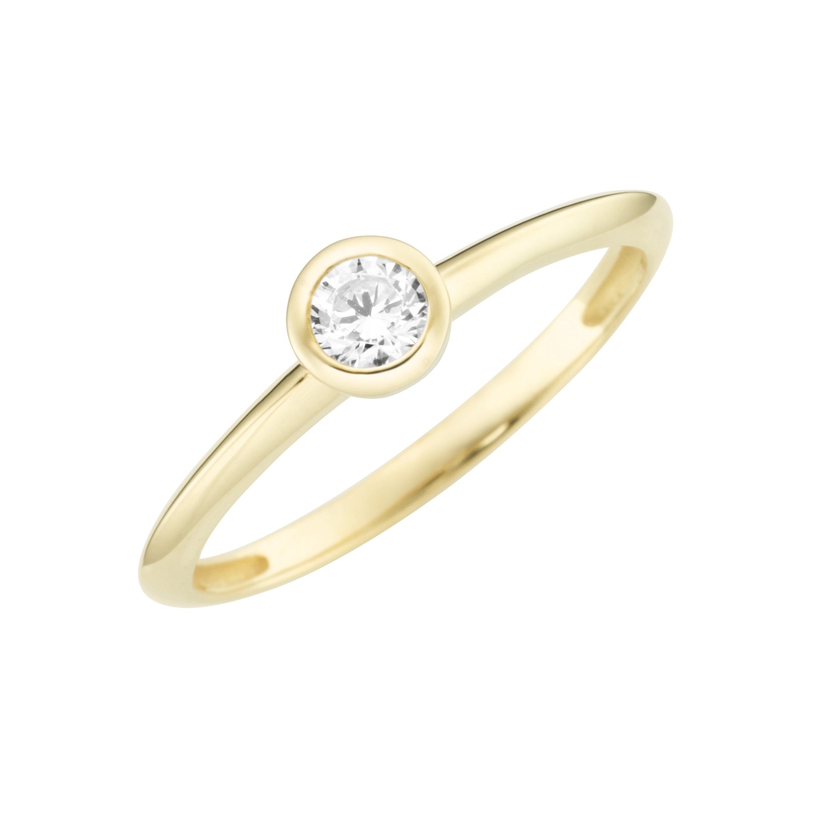 Luigi Merano Verlobungsring »mit Zirkonia Stein im Brillantschliff, Gold 375« kaufen