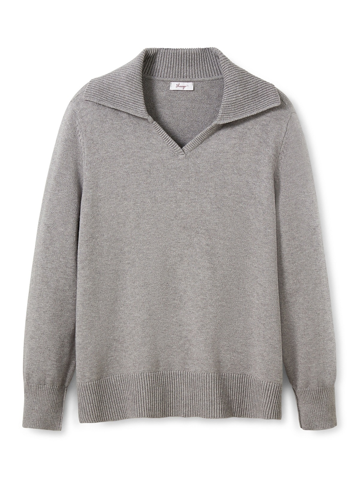 Damen Weit geschnittenes Strick-Pullover-Set mit hohem Kragen und