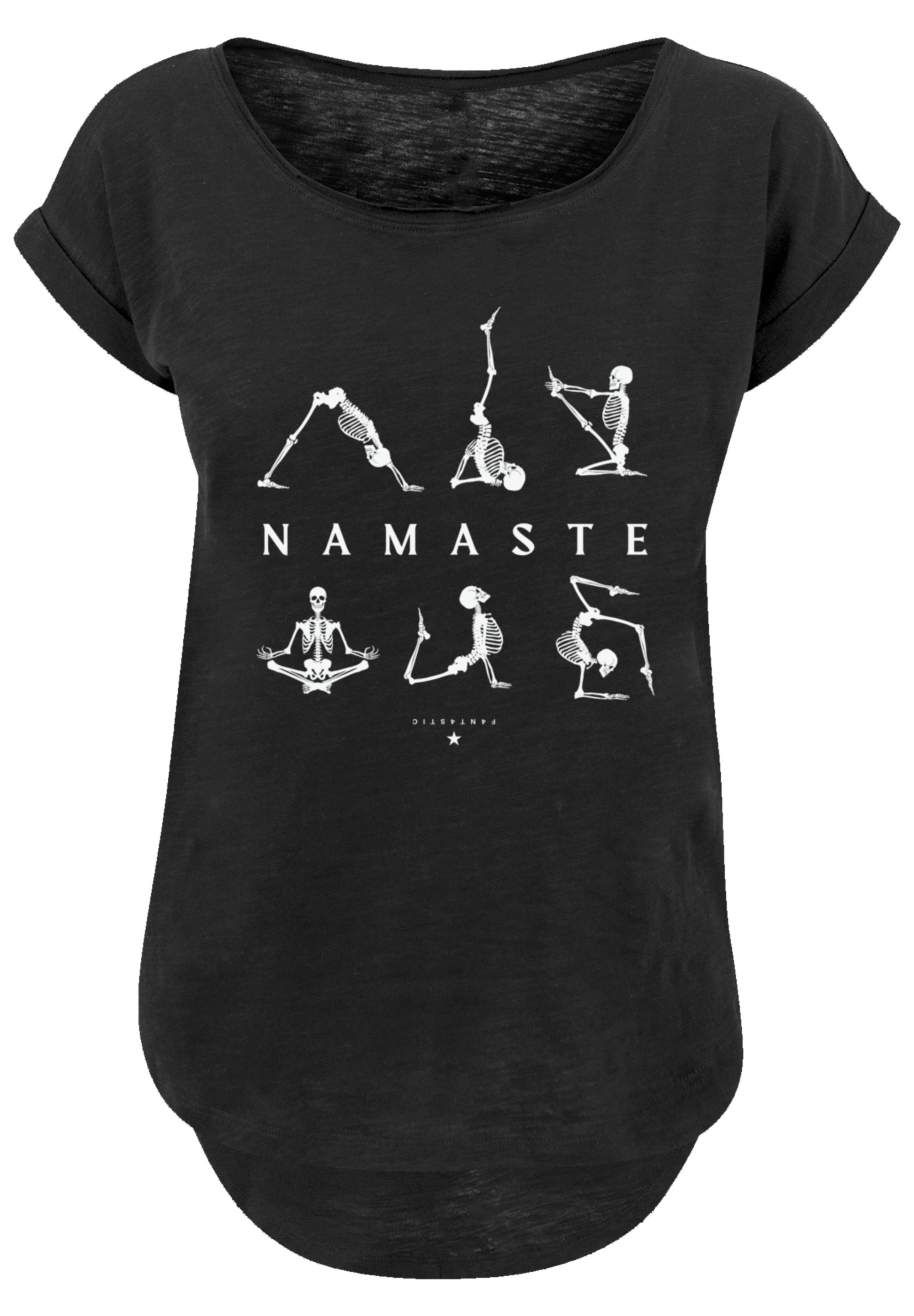 F4NT4STIC T-Shirt »Namaste Yoga Print walking online I\'m kaufen Skelett | Halloween«