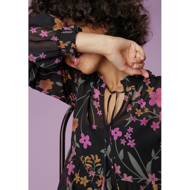 Aniston CASUAL Blusenkleid, mit farbenfrohem Blumenstruck online