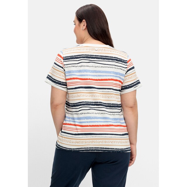 Sheego T-Shirt »Große Größen«, mit Schnürung am Ausschnitt shoppen | I'm  walking