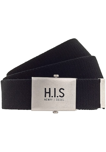 H.I.S Stoffgürtel, Bandgürtel mit H.I.S Logo auf der Koppelschließe kaufen