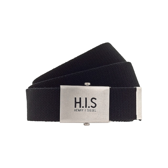 H.I.S Stoffgürtel, Bandgürtel mit H.I.S Logo auf der Koppelschließe im  Onlineshop | I'm walking