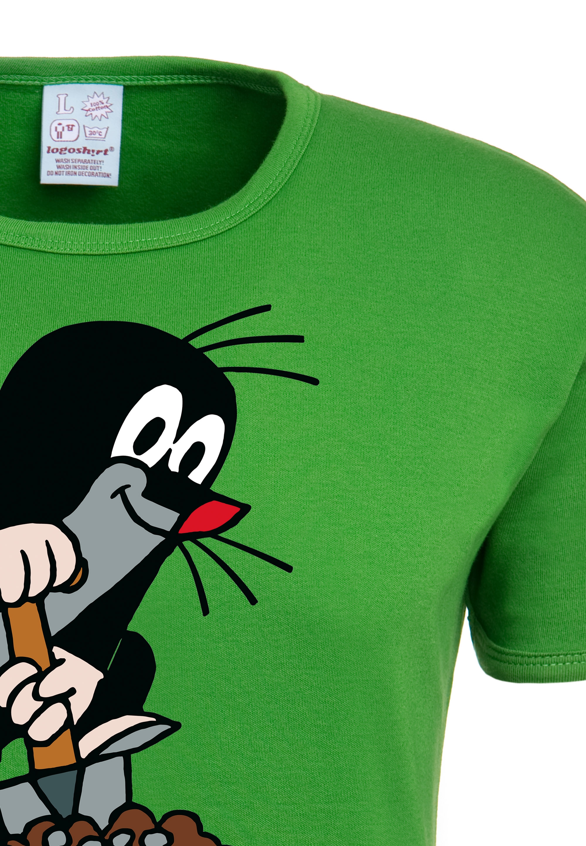 shoppen Originaldesign Maulwurf«, T-Shirt »Der lizenziertem mit LOGOSHIRT kleine