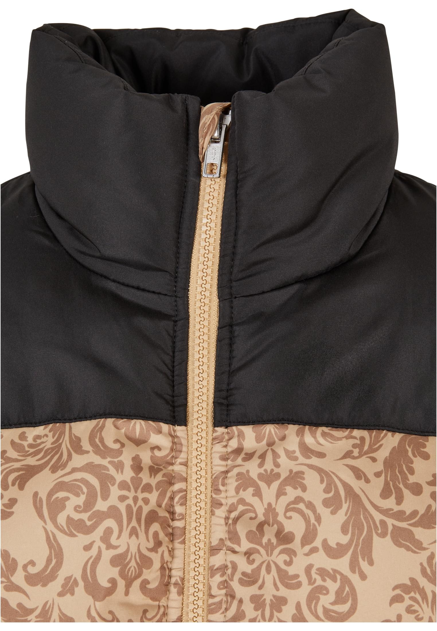 URBAN CLASSICS Winterjacke »Damen Ladies Puffer Jacket«, Retro Kapuze shoppen AOP St.), ohne (1