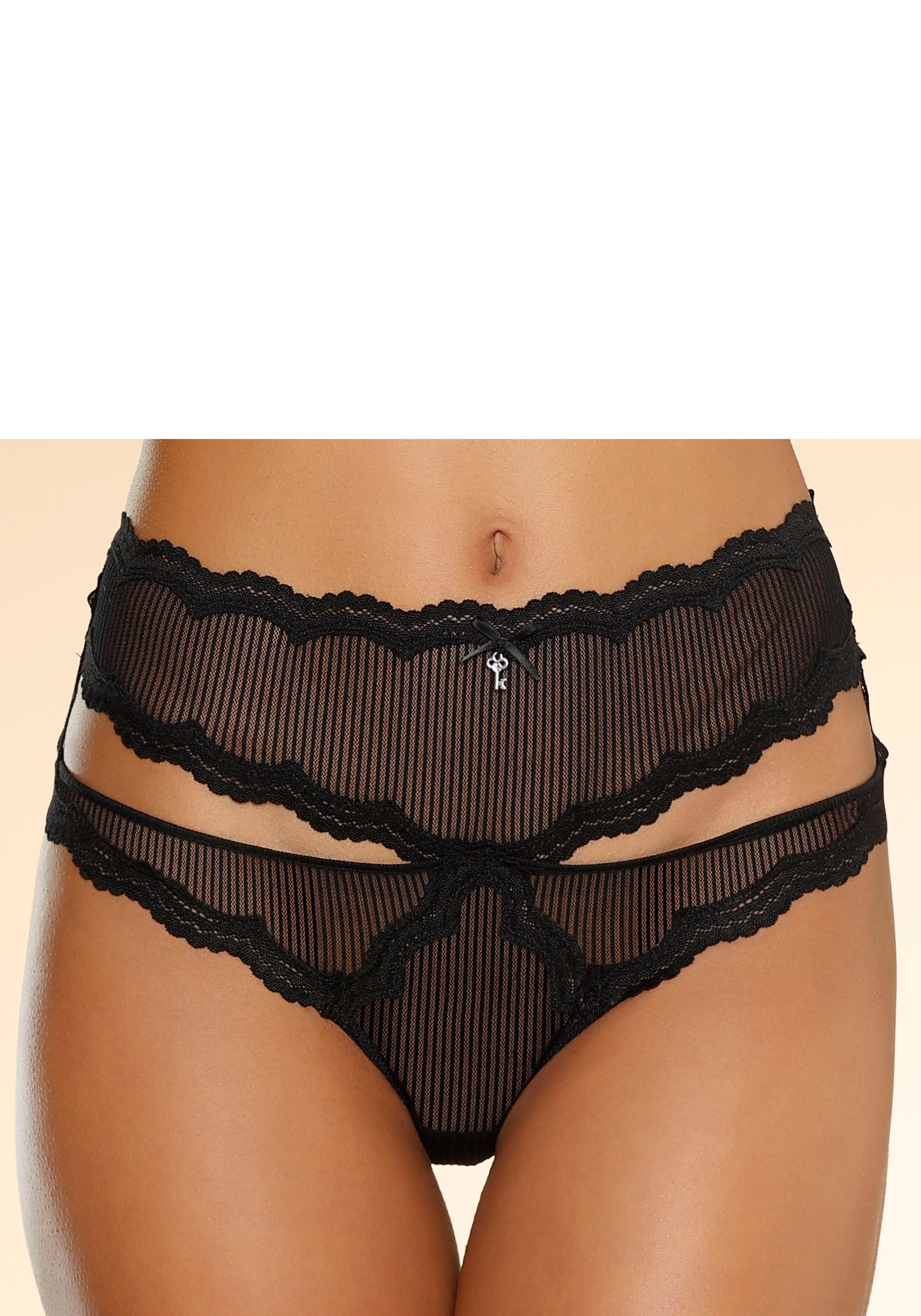 petite fleur gold String-Ouvert, mit verführerischer Ouvert-Öffnung im ...