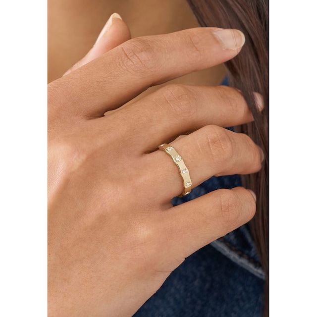 Fossil Fingerring »Schmuck Geschenk Ring Sternenhimmel mit Glitzersteinen  aus Glas«, Perfekt zu Kleid, Shirt, Jeans, Sneaker! Anlass Weihnachten  Geburtstag kaufen | I\'m walking