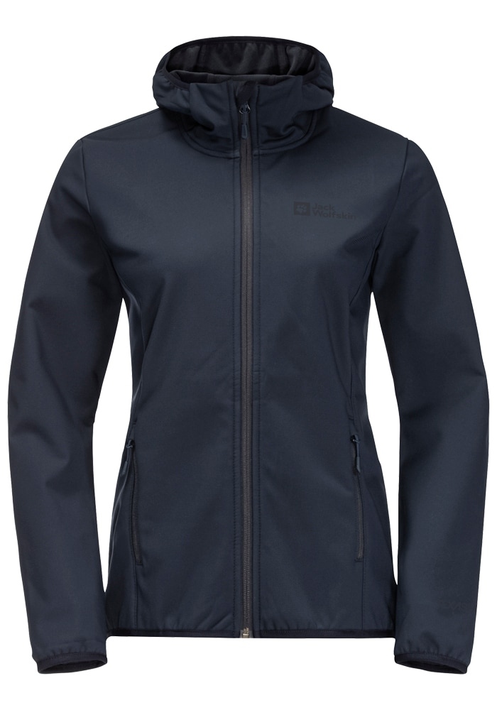 Jack Wolfskin Softshelljacke BORNBERG HOODY W mit Kapuze