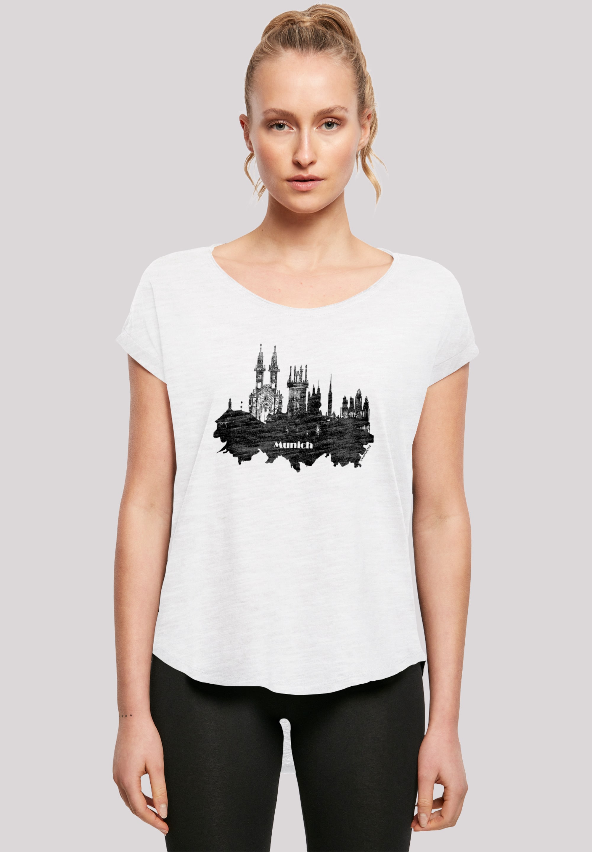»Cities Collection Munich T-Shirt skyline«, F4NT4STIC - online Print