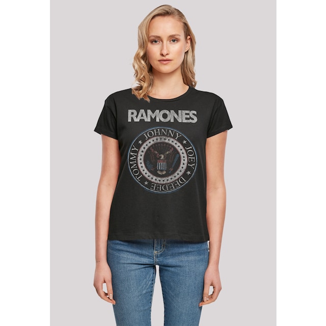 F4NT4STIC T-Shirt »Ramones Rock Musik Band Red White And Seal«, Premium  Qualität, Band, Rock-Musik online kaufen | I'm walking