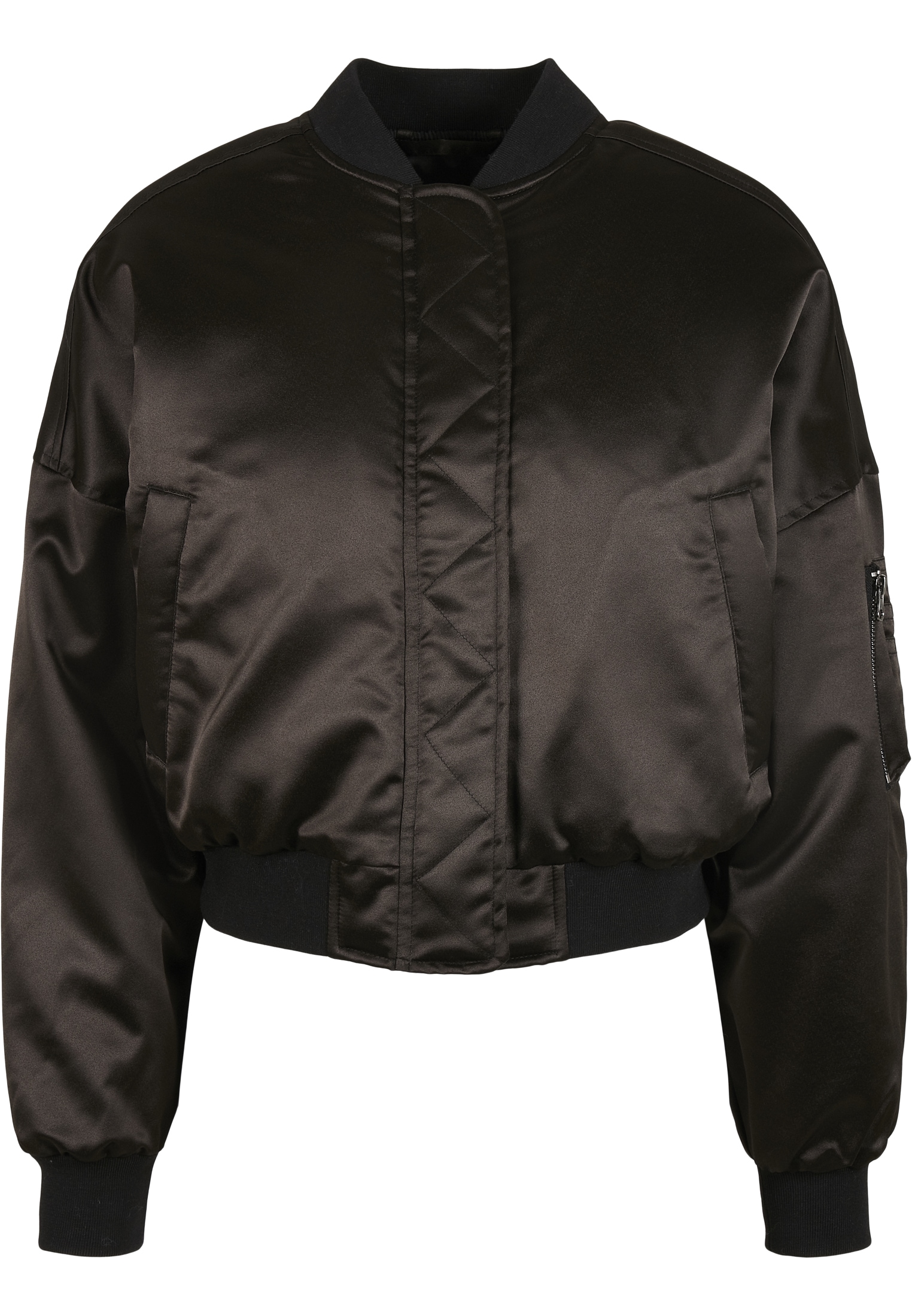 Kapuze CLASSICS Short Satin (1 »Damen Bomber Jacket«, ohne online Ladies St.), Bomberjacke Oversized URBAN